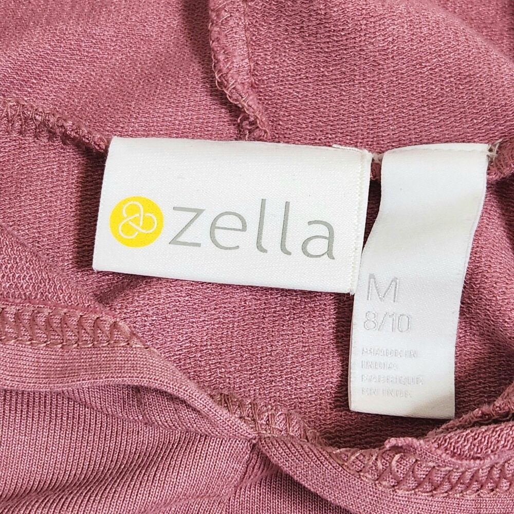 Zella Twist Front Mauve Pink Performance Activewear Hoodie Girls M 8/10 NWT - Picture 5 of 9